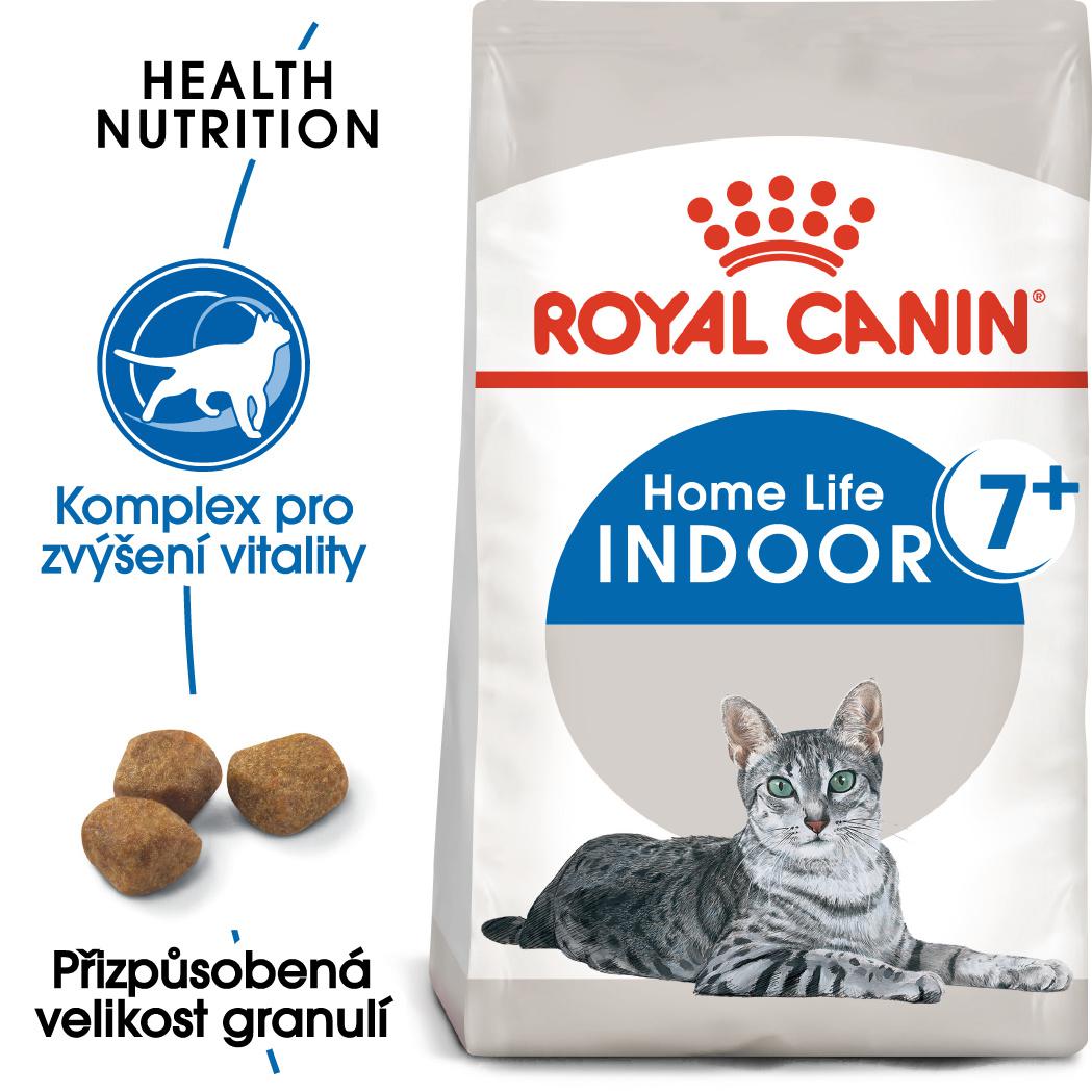 Royal Canin cat INDOOR + 7 - granule pro stárnoucí kočky žijící uvnitř - 400g