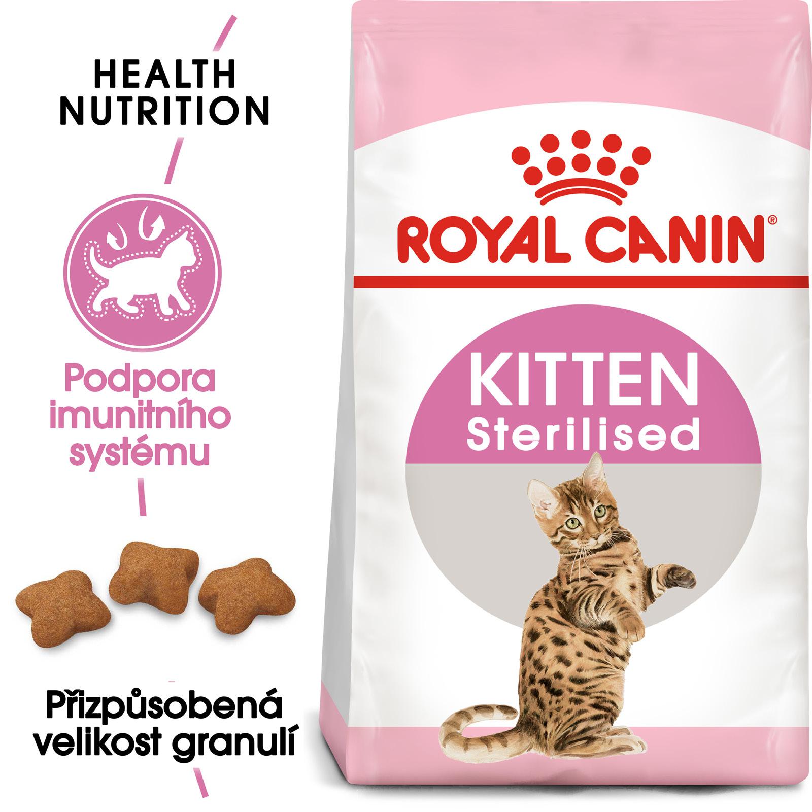 Royal Canin cat KITTEN STERILISED - granule pro kastrovaná koťata - 2kg
