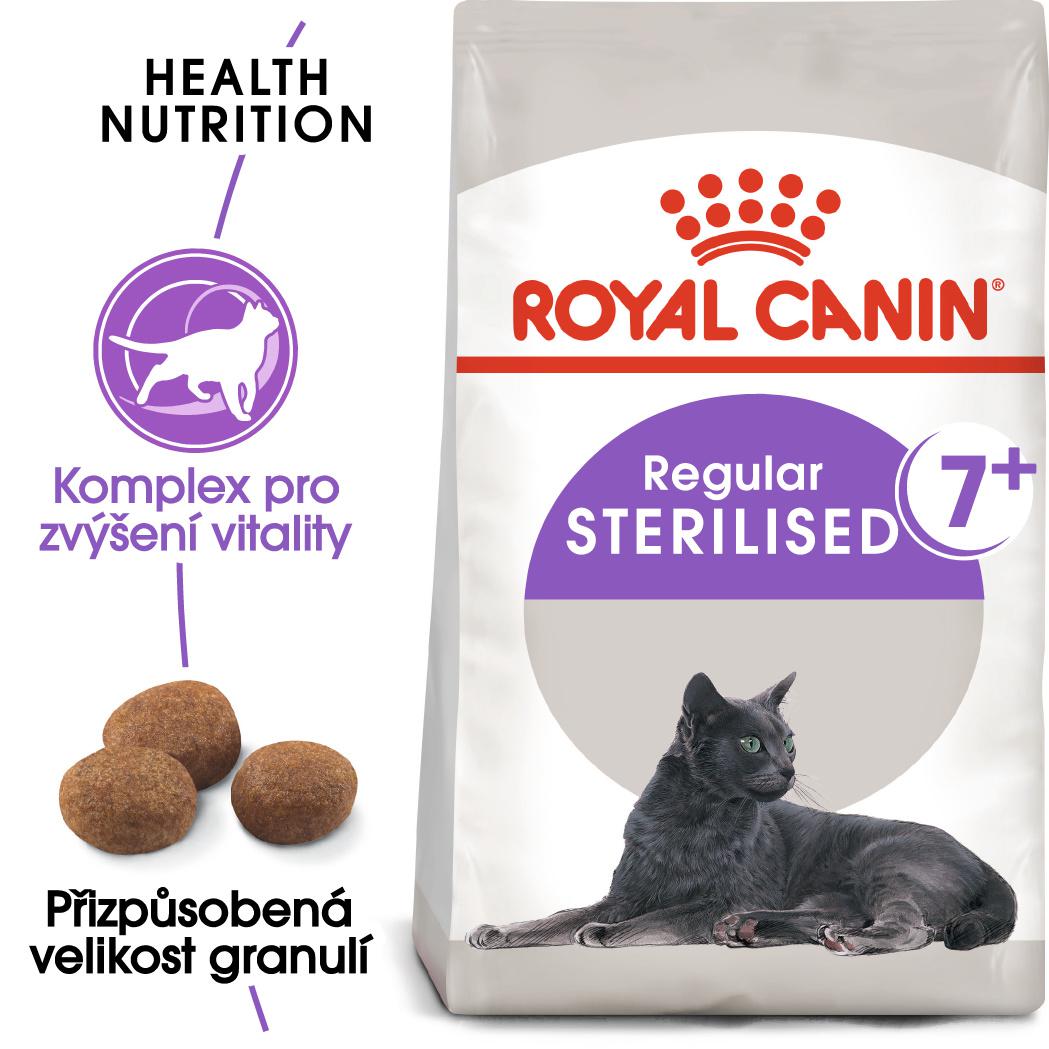 Royal Canin Sterilised 7+ - granule pro stárnoucí kastrované kočky - 3,5kg
