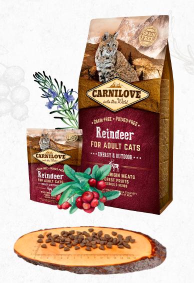 E-shop CARNILOVE cat ADULT reindeer - 2kg