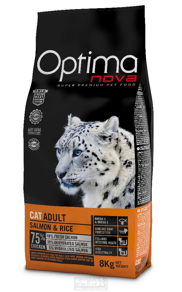 E-shop OPTIMAnova cat ADULT salmon/rice - 8kg
