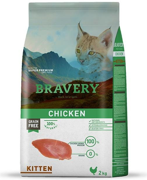 E-shop Bravery cat KITTEN - granule pro koťata - 2 kg