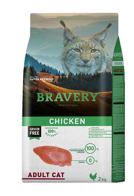 Bravery cat  ADULT chicken - 400g