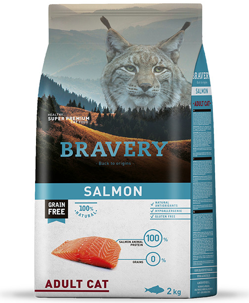 Bravery cat  ADULT salmon - 2 x 7kg