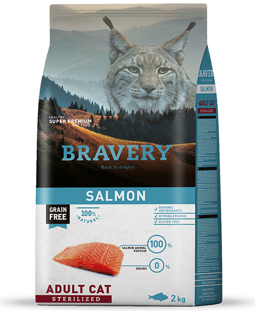 E-shop BRAVERY cat STERILIZED salmon - 7kg