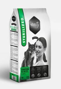 E-shop Amity premium cat STERILISED chicken/rice - 10kg