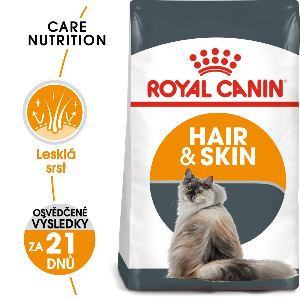 Royal Canin  cat Hair and Skin Care - granule pro kočky pro zdravou srst a kůži - 400g