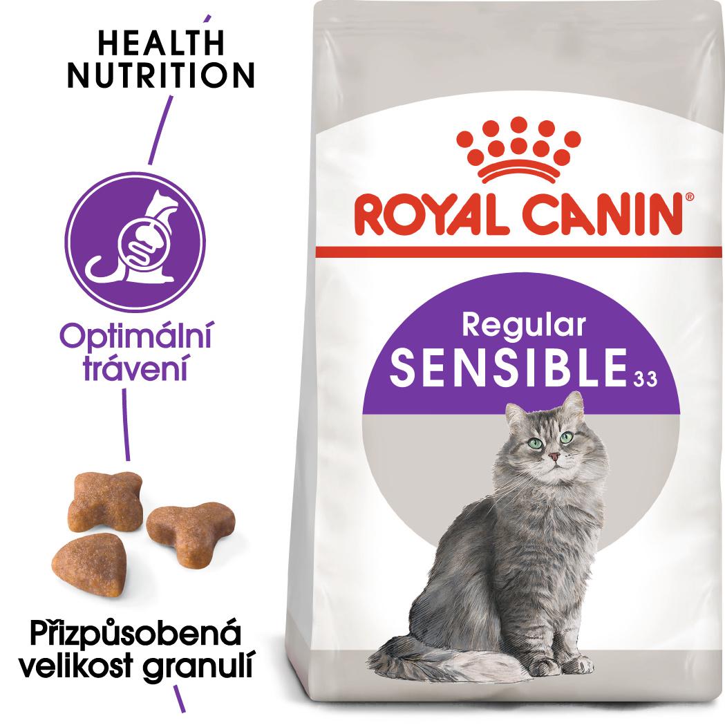 Royal Canin Sensible - granule pro kočky s citlivým zažíváním - 2kg