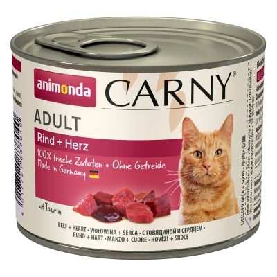 ANIMONDA cat konzerva  CARNY  hovězí/srdce - 200g