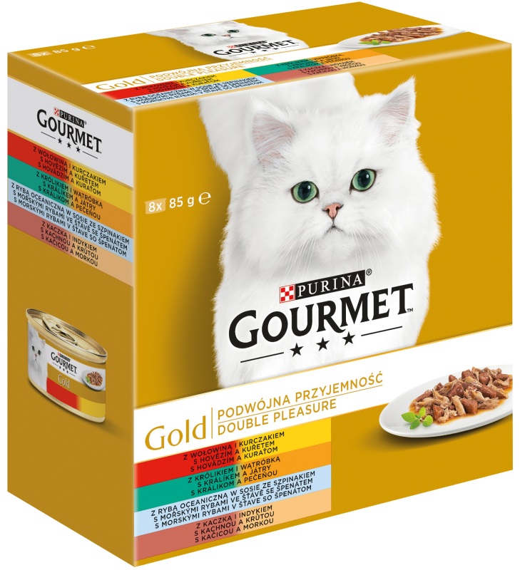 PURINA GG konzerva DOUBLE PLEASURE 8ks/85g - 8 x 85g