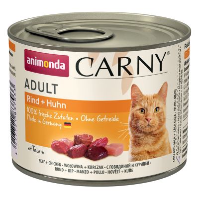 ANIMONDA cat konzerva CARNY hovězí/kuře - 400g