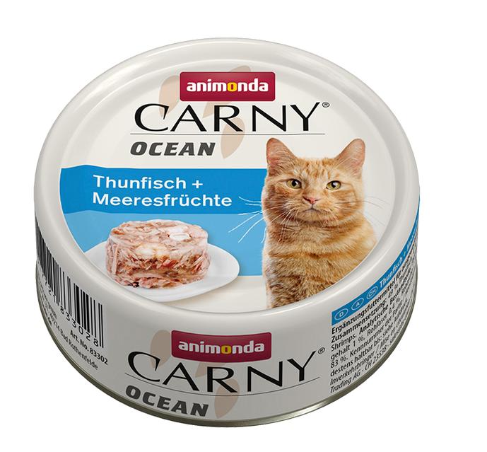 ANIMONDA cat konzerva CARNY OCEAN tuňák/mořské plody - 80g