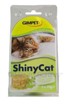 GIMPET SHINYcat TUŇÁK / kočičí tráva - 2x70g