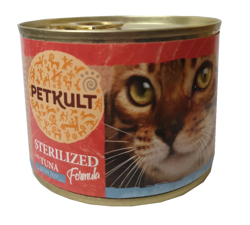 E-shop Petkult cat konz. STERILISED tuňák - 185g