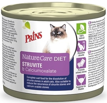 PRINS NatureCare Veterinary Diet STRUVITE & Calciumoxalate - 200 g