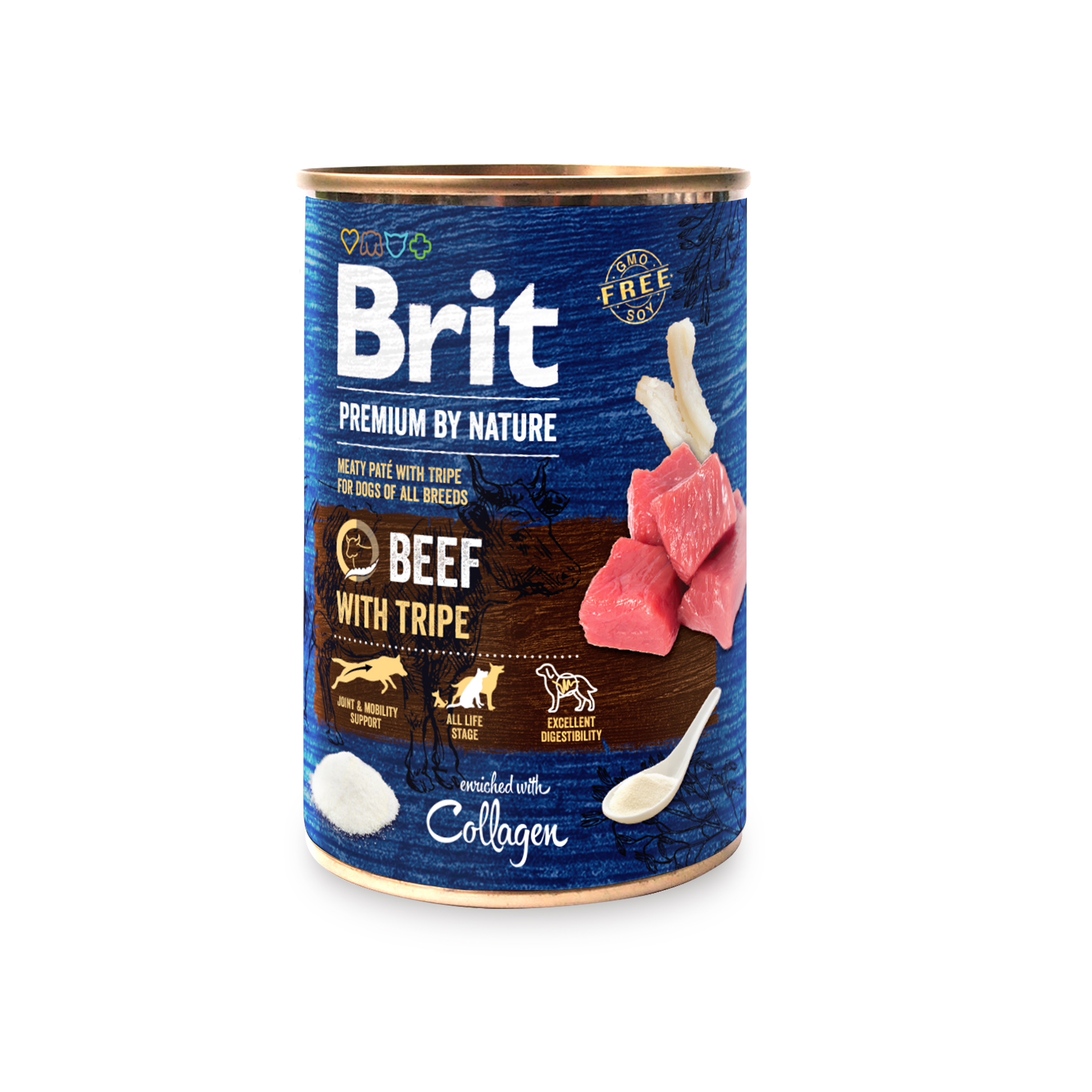 E-shop BRIT dog Premium by Nature BEEF with TRIPES - 400g