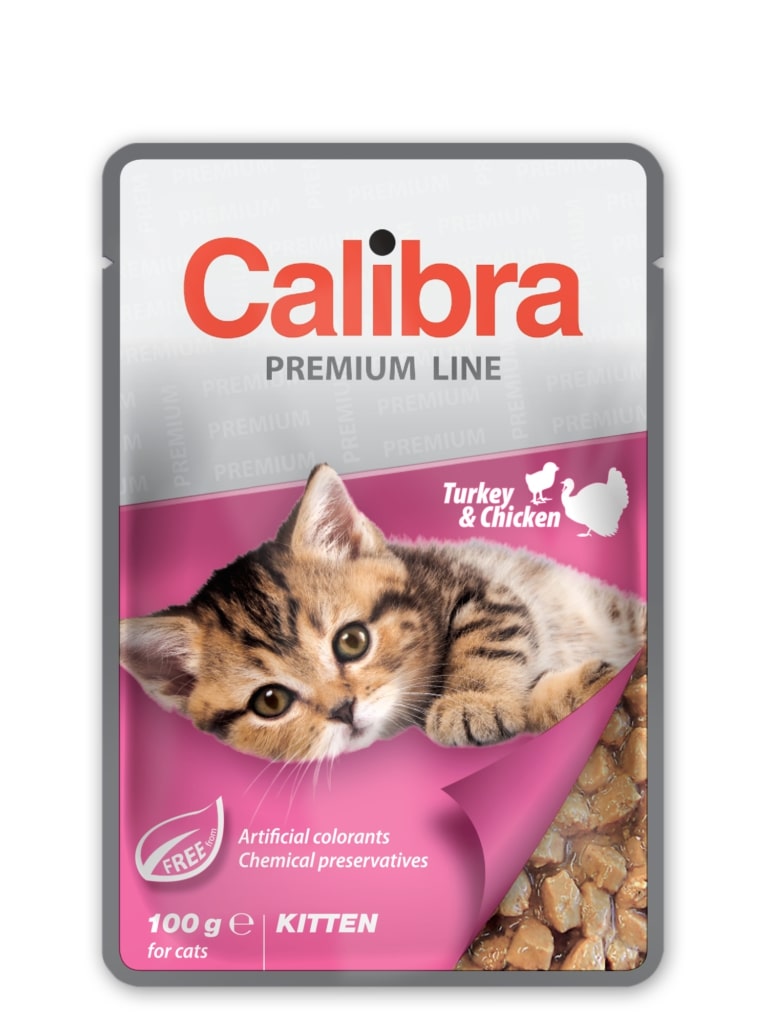 CALIBRA cat kapsa KITTEN TURKEY/chicken - 100g