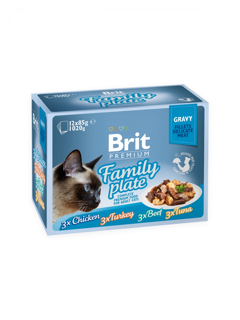 E-shop BRIT cat kapsa FAMILY plate GRAVY - 12x85g