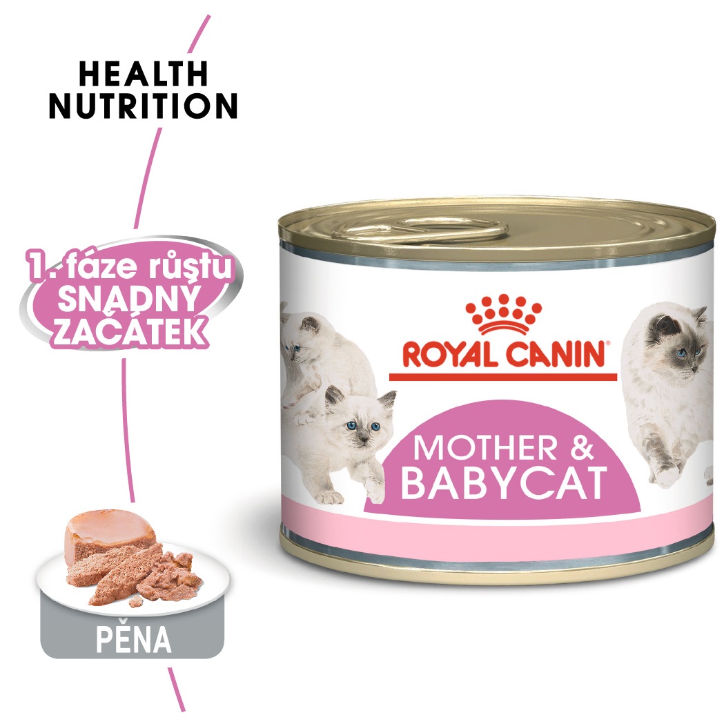 Royal Canin Babycat Instinctive Can  - konzerva pro kojící kočky a koťata - 195g