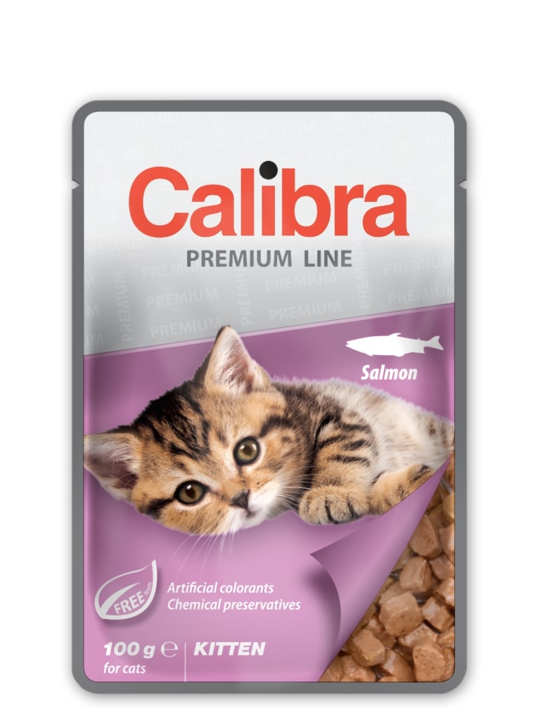 CALIBRA cat kapsa KITTEN salmon - 100g prošlé