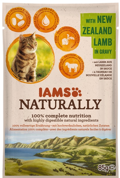 IAMS cat kapsa NATURALLY NEW ZEALAND lamb - 4x85g