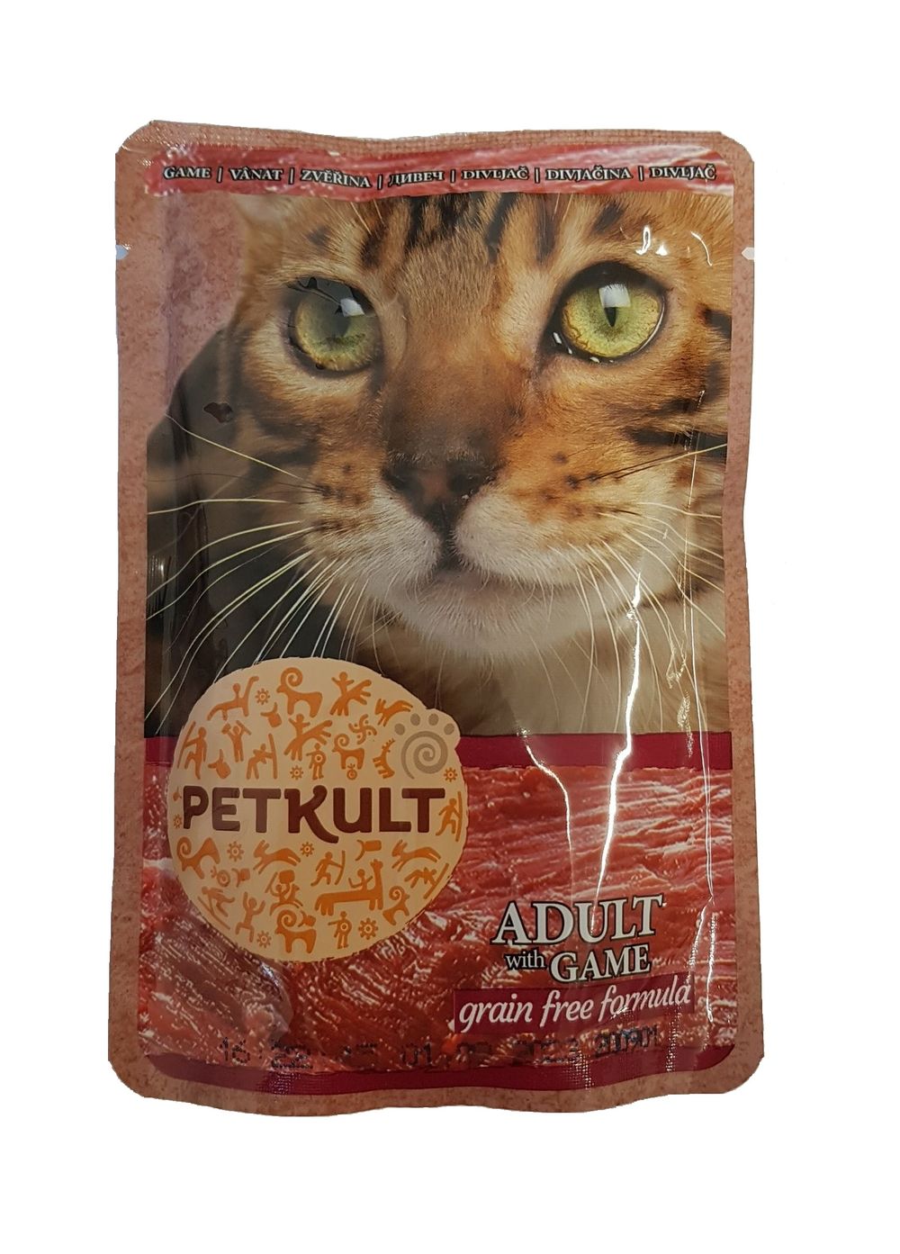 PETKULT cat kapsa ZVĚŘINA (game) - 100g (8 + 2 gratis)