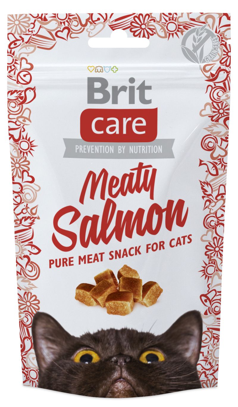 BRIT CARE cat SNACK  MEATY SALMON - 50g