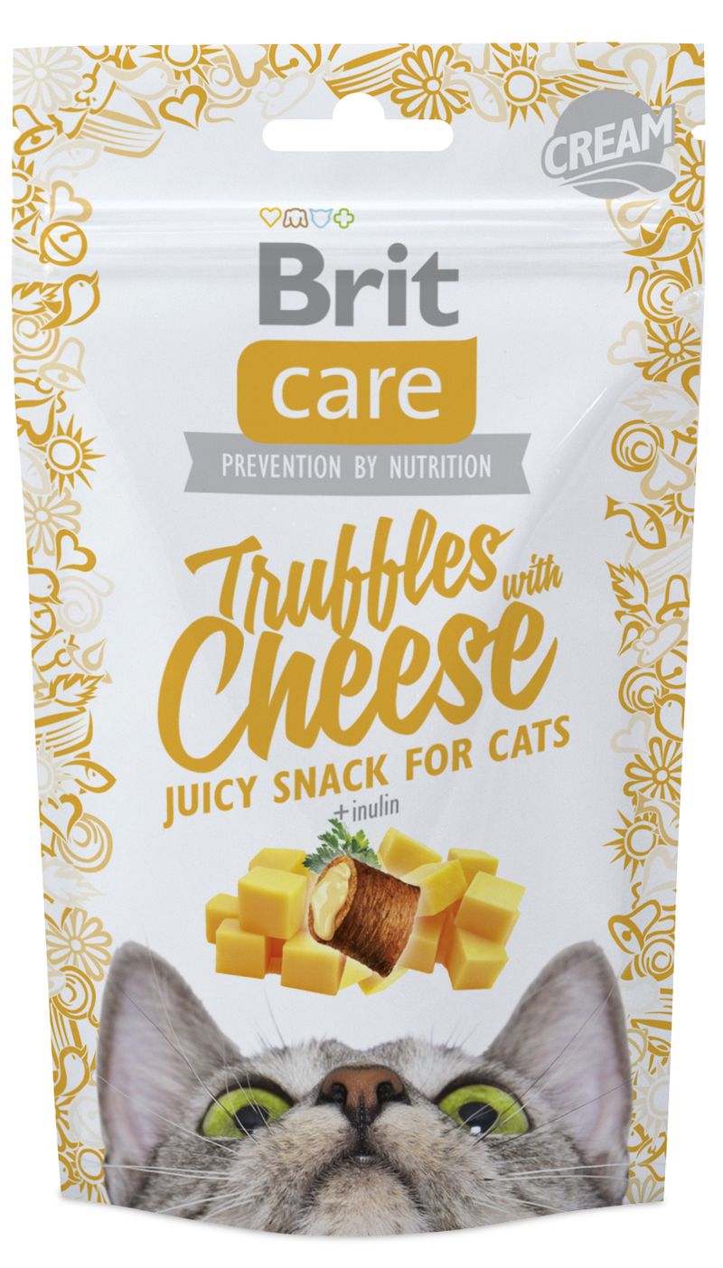 BRIT CARE cat SNACK  TRUFFLES CHEESE - 50g