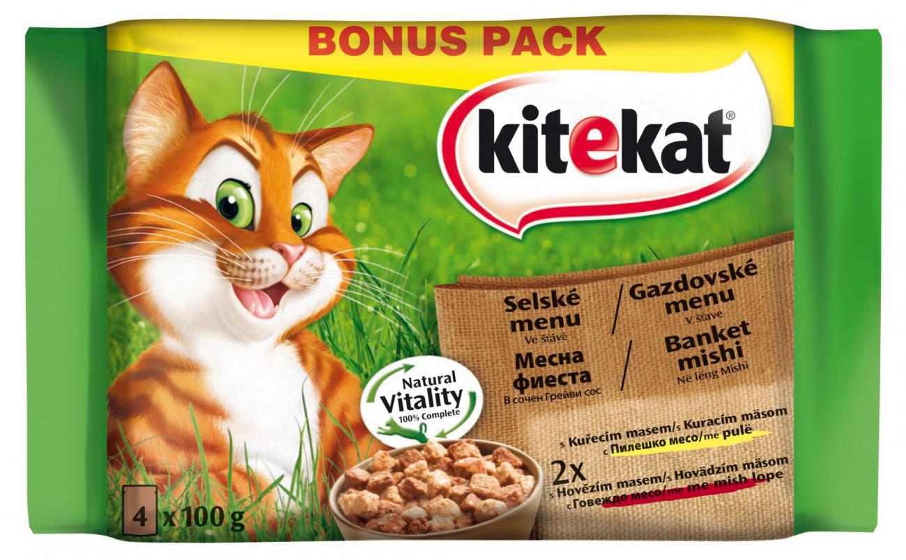 KITEKAT kapsa 4ks - DRŮBEŽÍ menu