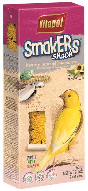 VITAPOL tyčky kanár MUŠLE 2ks - 1balení expirace 12/2022