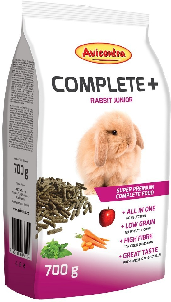 Avicentra COMPLETE+ RABBIT JUNIOR - 700g
