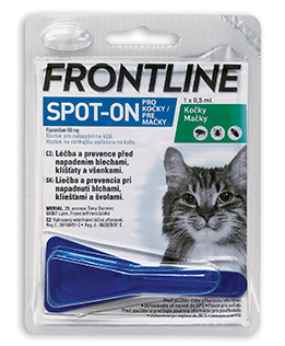 Antiparazitní spot-on FRONTLINE pro kočky - CAT