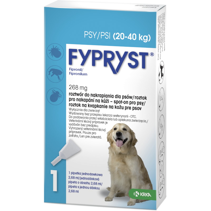 E-shop Antiparazitní spot-on FYPRYST pro psy - L (20-40kg)