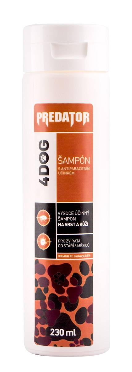 PREDATOR šampon 4DOG antiparazitní - 230 ml