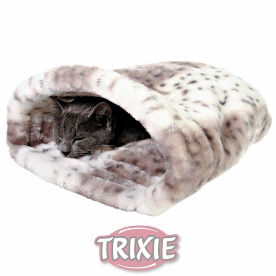 Pelech LEILA béžovo/bílý - 25x27x45cm