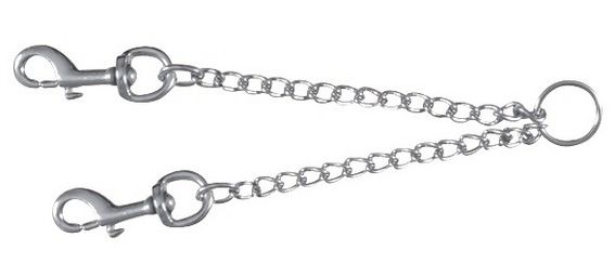 Vodítko rozdvojovací řetěz - 2x30cm/4mm