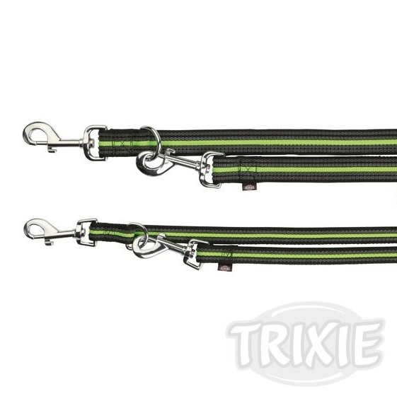 Vodítko FUSION 2,5cm / 2m / L-XL / prodlužovací - černo-oranžový