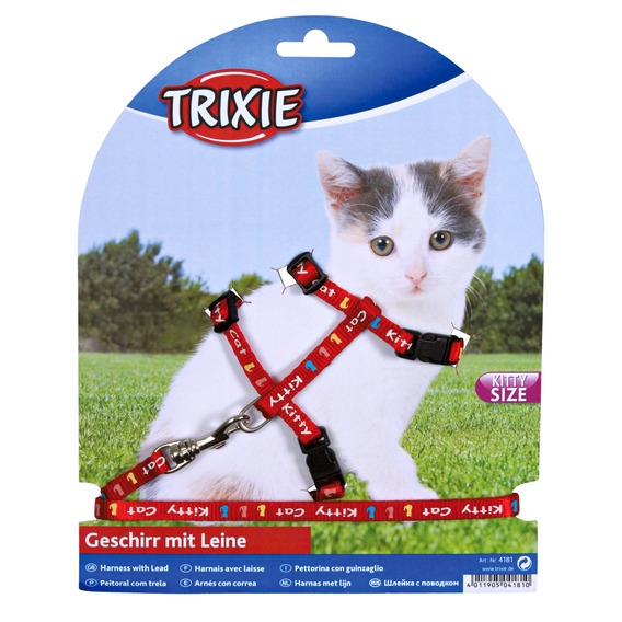 Postroj (trixie) pro koťata KITTY CAT  - 21-33/8mm/1,20cm