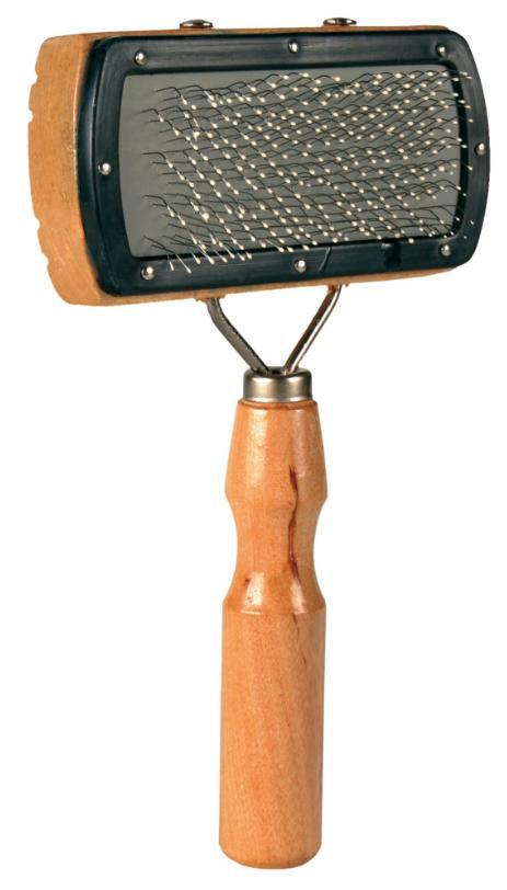 HŘEBEN kartáč jednostranný,dřevěný,hranatý s kuličkami - 10x18cm