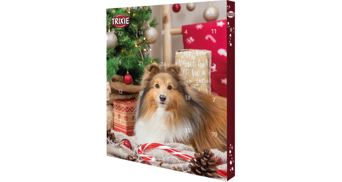 Adventní kalendář pro psy, 30x34x3,5cm